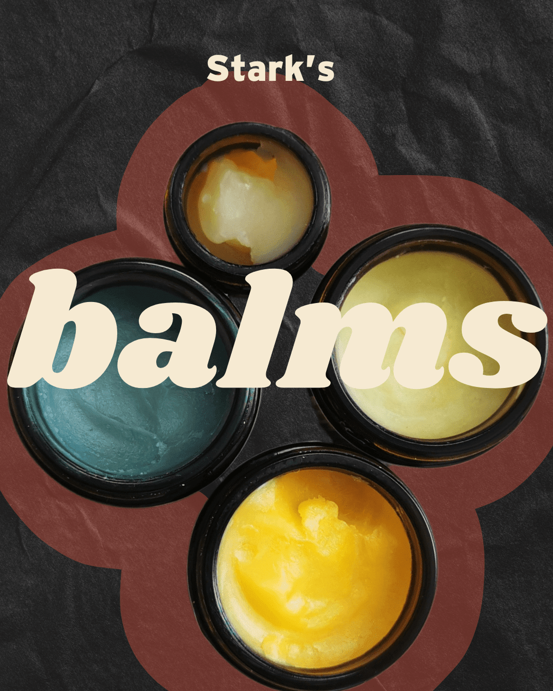 Stark Skincare multi-purpose balms: Aurora, Boreal, Solstice and Moondance compared