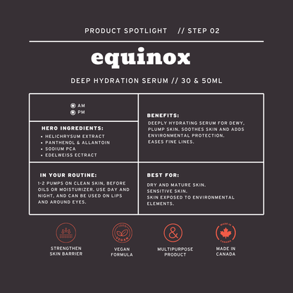 EQUINOX Calm + Smooth Deep Hydration Serum