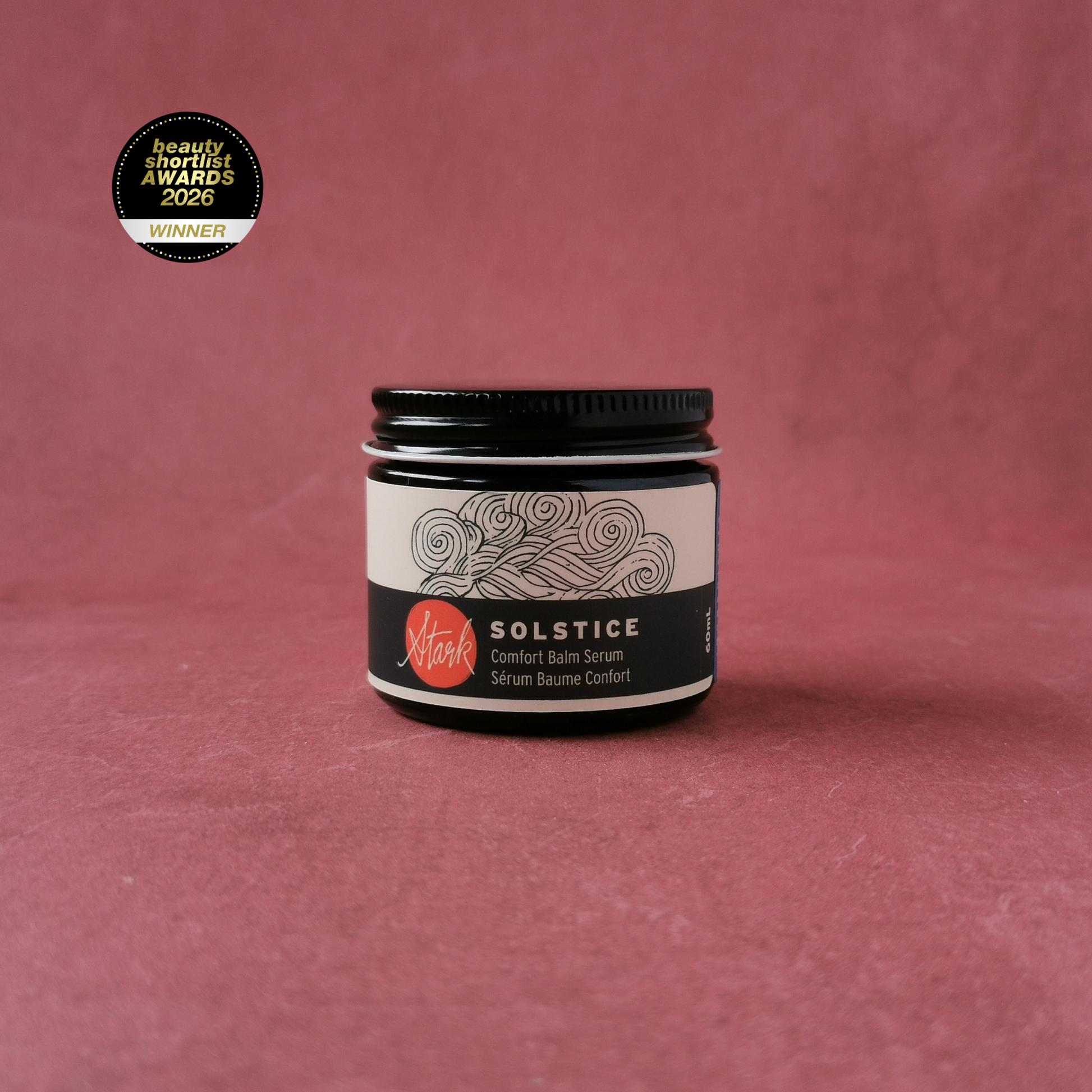 SOLSTICE | Luxury skin balm. Protective, soothing facial balm  for dry skin with ceramides and mushroom extract.