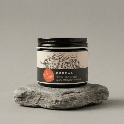 Boreal cleanse and hydrate balm by Stark Skincare — lightweight botanical cleansing balm for oily skin and dullness