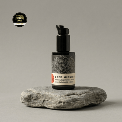 Deep Midnight retinol serum by Stark Skincare — gentle overnight retinol treatment for fine lines, wrinkles, and hyperpigmentation