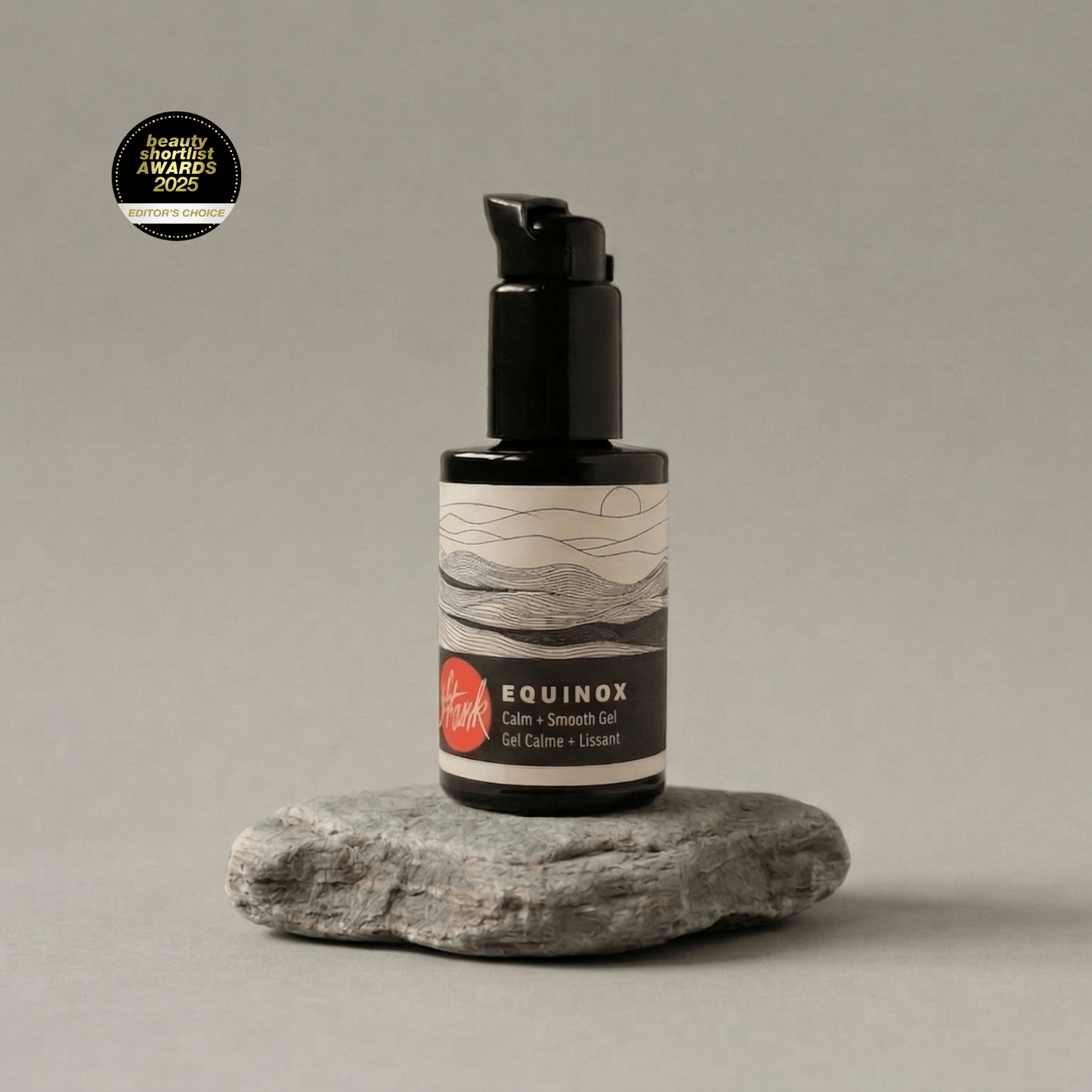 Equinox calm and smooth hydration serum by Stark Skincare — soothing gel serum with edelweiss, sea kelp, and helichrysum