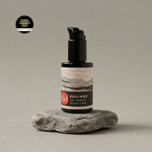 Equinox calm and smooth hydration serum by Stark Skincare — soothing gel serum with edelweiss, sea kelp, and helichrysum
